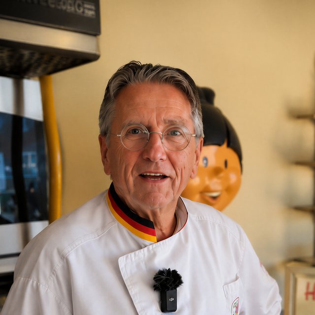 Adrian Stempfle, Inhaber der Bäckerei Sieverding, in der Backstube